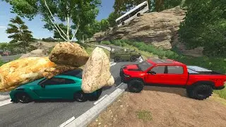 Huge Rocks Trap Millionaire in Racecar | Farming Simulator 25