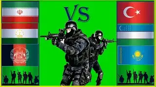 Иран Таджикистан Афганистан VS Турция Узбекистан Казахстан Сравнение армии и вооруженных сил