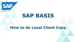 How to do Local Client Copy in SAP using SCCL | SAP Basis Administration