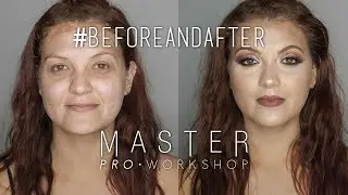 Glittery makeup