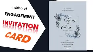 Engagement ceremony invitation card | wedding invitation| cgs creative ||