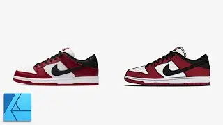 Affinity Designer: Nike SB Dunk Low Pro 'Chicago' Speed Art (+ DOWNLOADABLE FILES)