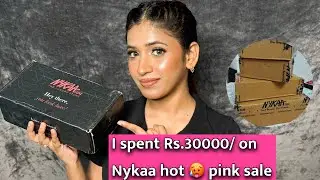 I Spent Rs.30000/ On Nykaa Hot Pink Sale | Nykaa Sale haul | Shruti makeover