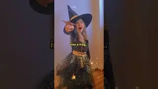 Little Witch made her own magic #halloween #halloween2023 #halloweencostume #witch