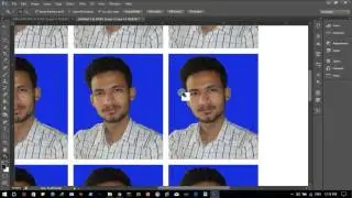 How to make passport size photos in photoshop cs 6.