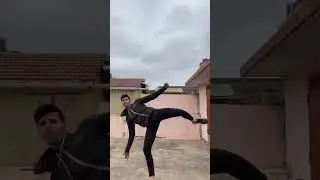 Dangerous Knockout kick 🔥short #martialarts #power #kick #brucelee @prashanthprashu_