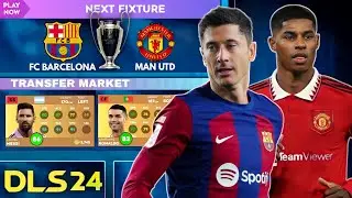 DLS 24 | FC BARCELONA vs MANCHESTER UNITED | DREAM LEAGUE SOCCER 2024