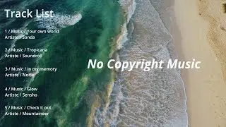 【著作権フリーBGM】YouTubeやVlogに最適な音楽５選【No Copyright Music】