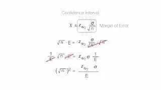 Derive Sample Size Equation