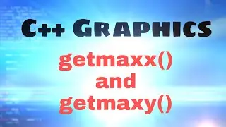 C / C++ graphics || getmaxx() and getmaxy() function || setcolor function to change color of line