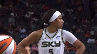 Last two minutes of Chicago Sky vs Las Vegas Aces