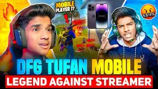 😨DFG TUFAN MOBILE📱 | AGAINST STREAMER🤬| 1 VS 1🔥| SERIOUS MATCH🥵| FREE FIRE IN TELUGU 