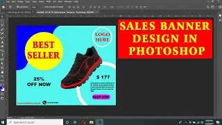 Design Sales Banner in Adobe Photoshop || Photoshop Tutorial