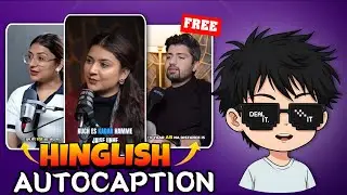 Hinglish Captions Generator | How to Generate Captions for Free? | How to Apply Captions on Videos