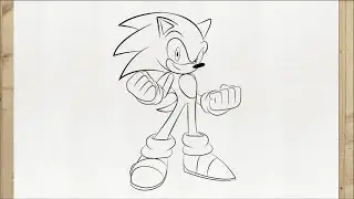 SONIC Zeichnen Einfach (Sonic the Hedgehog Zeichnen) Für Anfänger Tutorial