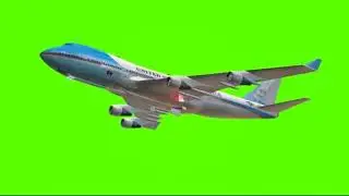 #Greenscreen #airplanegreenscreen Free green screen Air force one(Airplane fly video)