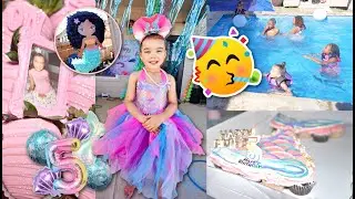 Little Mermaid 5th Birthday Bash! + DITL Of A Disney Princess 🧜🏾‍♀️