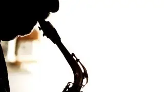 Silhouette of a Man Playing the Saxophone 01 / Free Stock Footage (4K)