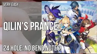How to play Qilin's Prance (Genshin Impact) on Tremolo Harmonica 24 Holes (Tutorial)