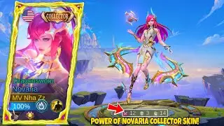 FINALLY!! THANK YOU MOONTON FOR THIS NEW NOVARIA DRAGONSWORN COLLECTOR SKIN! | MOBILE LEGENDS