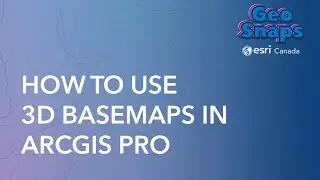 How to use 3D Basemaps in ArcGIS Pro