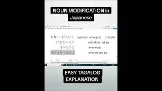 How to MODIFY a NOUN in Japanese?