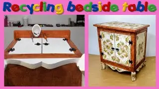 Recycling bedside table diy