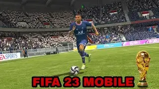играю в ФИФУ 23 mobile FIFA world cup