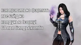 КАК ПРАВИЛЬНО ФАРМИТЬ В БДО | ПВЕ ГАЙД НА КОЛДУНЬЮ (СОРКУ) | 60 ЛВЛ | БИЛД - КОМБО