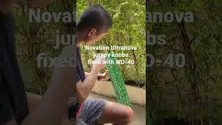 Fix Novation Ultranova jumpy knobs with WD-40 #synthesizer