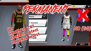 Permanent retro no GG for 2k20v87 2k19,2k16 #hanestv