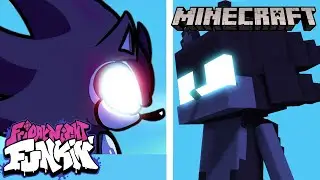 Dark Sonic VS Friday Night Funkin' Void Moon Song (Minecraft Animation) FNF ANIMATION | SonicLife