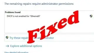 how to fix dhcp is not enabled for wireless network connection-this webpage is not available