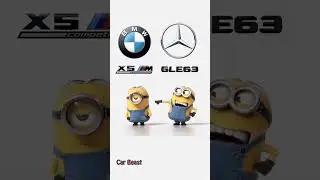 BMW X5 VS MERCEDES GLE63 minion style funny