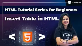 Insert Table In HTML | How To Insert Table In HTML