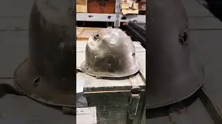 What happened to this poor helmet?? 🪖 #military