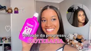 RETOQUEI A PROGRESSIVA FIOTERAPIA - cabelo crespo tipo 4c com fio terapia