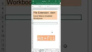 What is a .xlsm file and how to find macros in a workbook in Microsoft Excel? #shorts