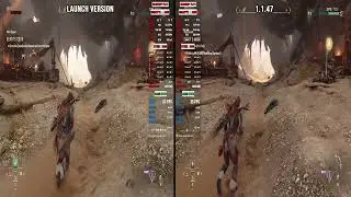 Horizon Forbidden West Patch 1.1.47 Vs Launch Version | Performance Test