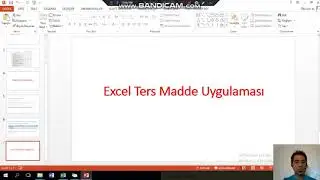 Excel ile Ters Madde Dönüştürme