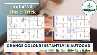 How to Change Colour of Plan in AutoCAD || Layer Colour || Layer Property || 1 Minute Gyan/Tips