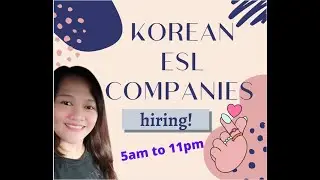TEACH FROM 5AM-11PM||KOREAN ESL COMPANIES HIRING||LANGDY ESL