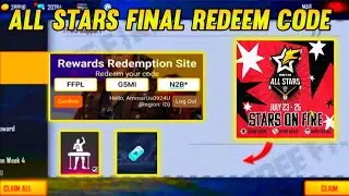 Free Fire All Stars Redeem Code | FREE FIRE REDEEM CODE | FF Redeem Code Today | 23 July Redeem Code