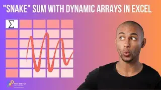 SNAKE SUM with Dynamic Array Functions FILTER, TOCOL, DROP in Microsoft Excel.