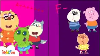 Oh no! Pando kat and piggy mad of alien because is jealous and alone but mrs.kat and wolfoo fine