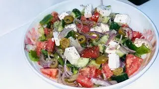 Greek feta salad recipe @RoyalDesiFood| weight loss salad recipes