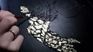 DIY 3D  TEXTURED ART ON CANVAS | || Stunning Carps || Potal + glue gun