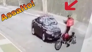 Bandido Perde a Moto em Tentativa de Assalto a Carro Blindado