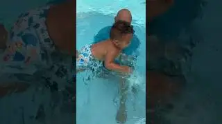 son swims for the first time… #shorts