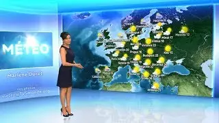 Marlène Duret sur TV5 Monde - Météo - Avril 2018